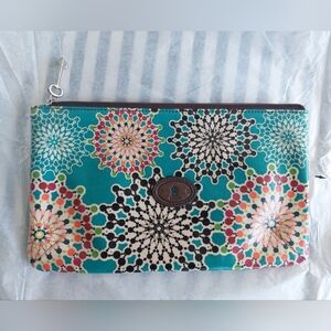 Fossil Large Cosmetic Pouch/ Travel Toiletry Bag